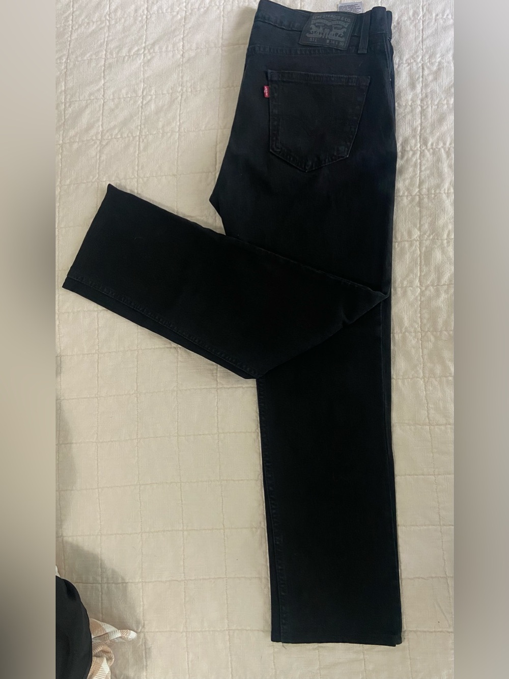 Levi's Men’s Black Straight Jeans - Classic Straight Fit